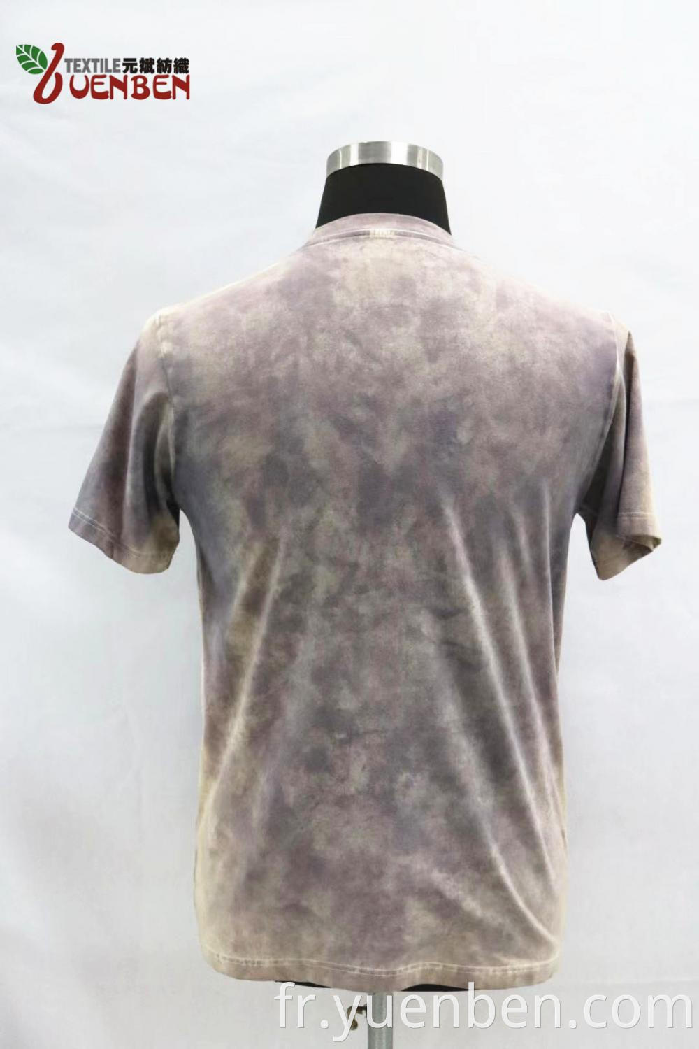 Jersey Dirty Wash Round Neck With Printing Shirt